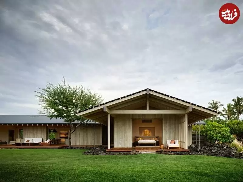 (تصاویر) معماری بی نقص و شگفت انگیز یک خانه بر روی گدازه های هاوایی
