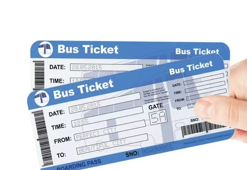 هزینه استرداد بلیط اتوبوس
