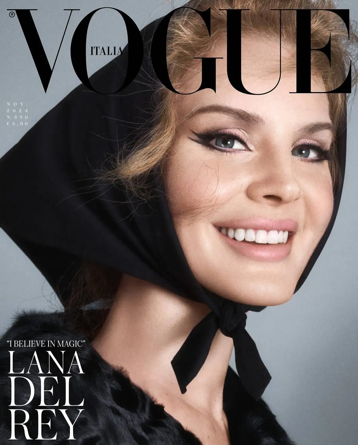 حجاب لانا دل ری بر روی مجله vogue