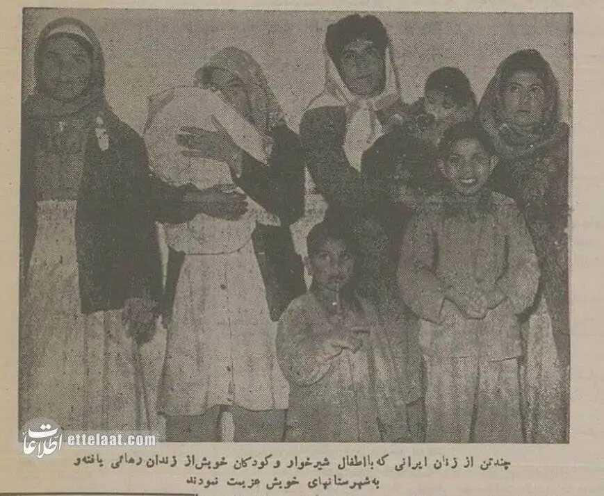 (عکس) سفر به ایران قدیم؛ 56 مرد و زن و کودک ایرانی از زندان روس ها خلاص شدند!