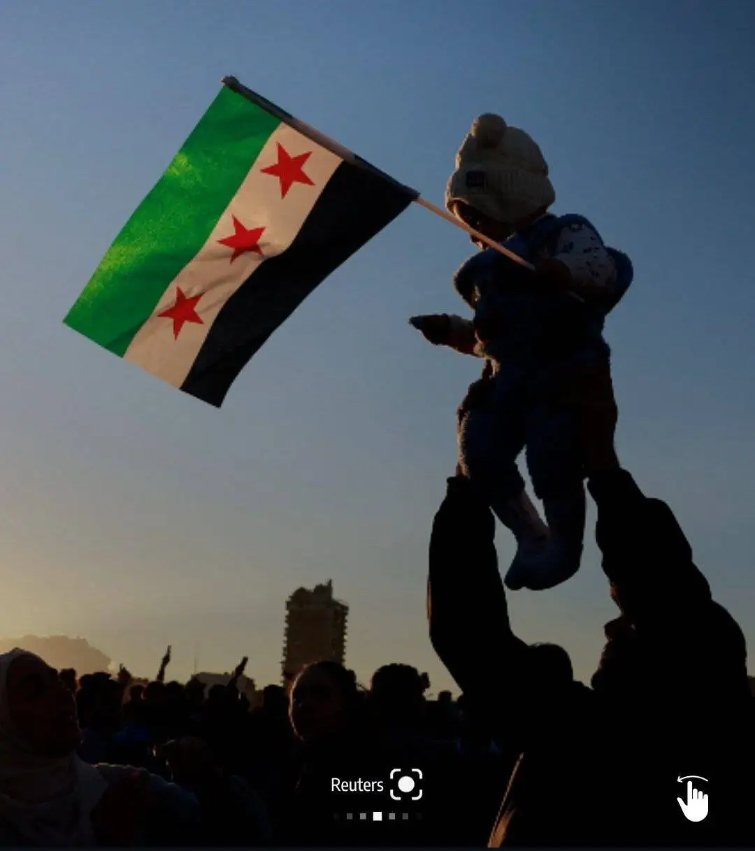 (تصاویر) جشن سقوط بشار اسد در دمشق