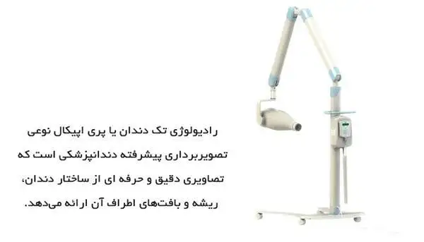 جدیدترین تکنولوژی رادیولوژی تک دندان یا پری اپیکال