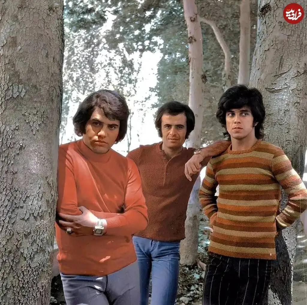 (عکس) سفر در زمان؛ «داریوش اقبالی، افشین مقدم و کیوان»؛ سال 1351