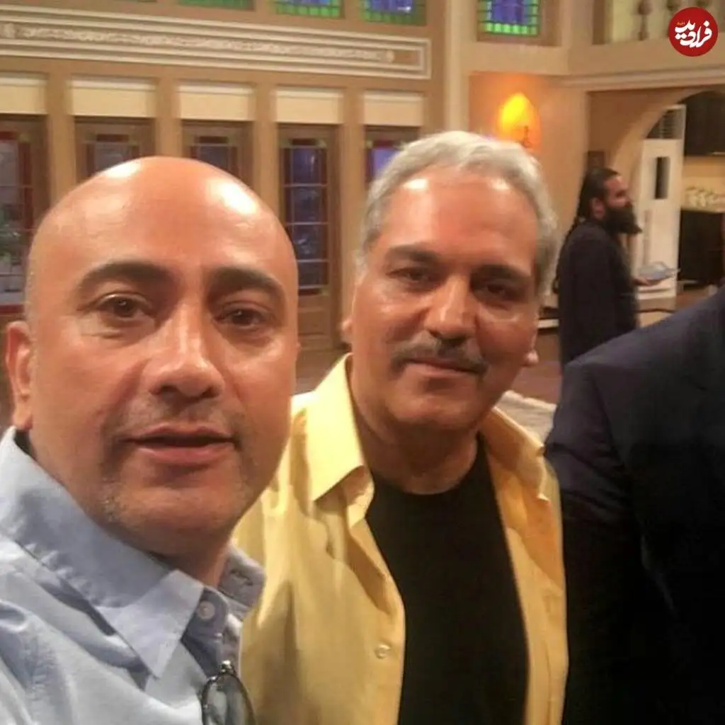 (عکس) سفر در زمان؛ «عارف لرستانی و مهران مدیری» در پشت صحنه دورهمی؛ دهه 90