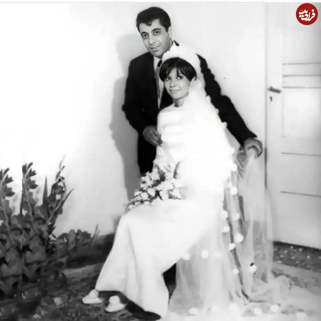 (عکس) سفر در زمان؛ جشن ازدواج «اکبر گلپایگانی و همسرش گلرخ گرایلی»؛ سال 46