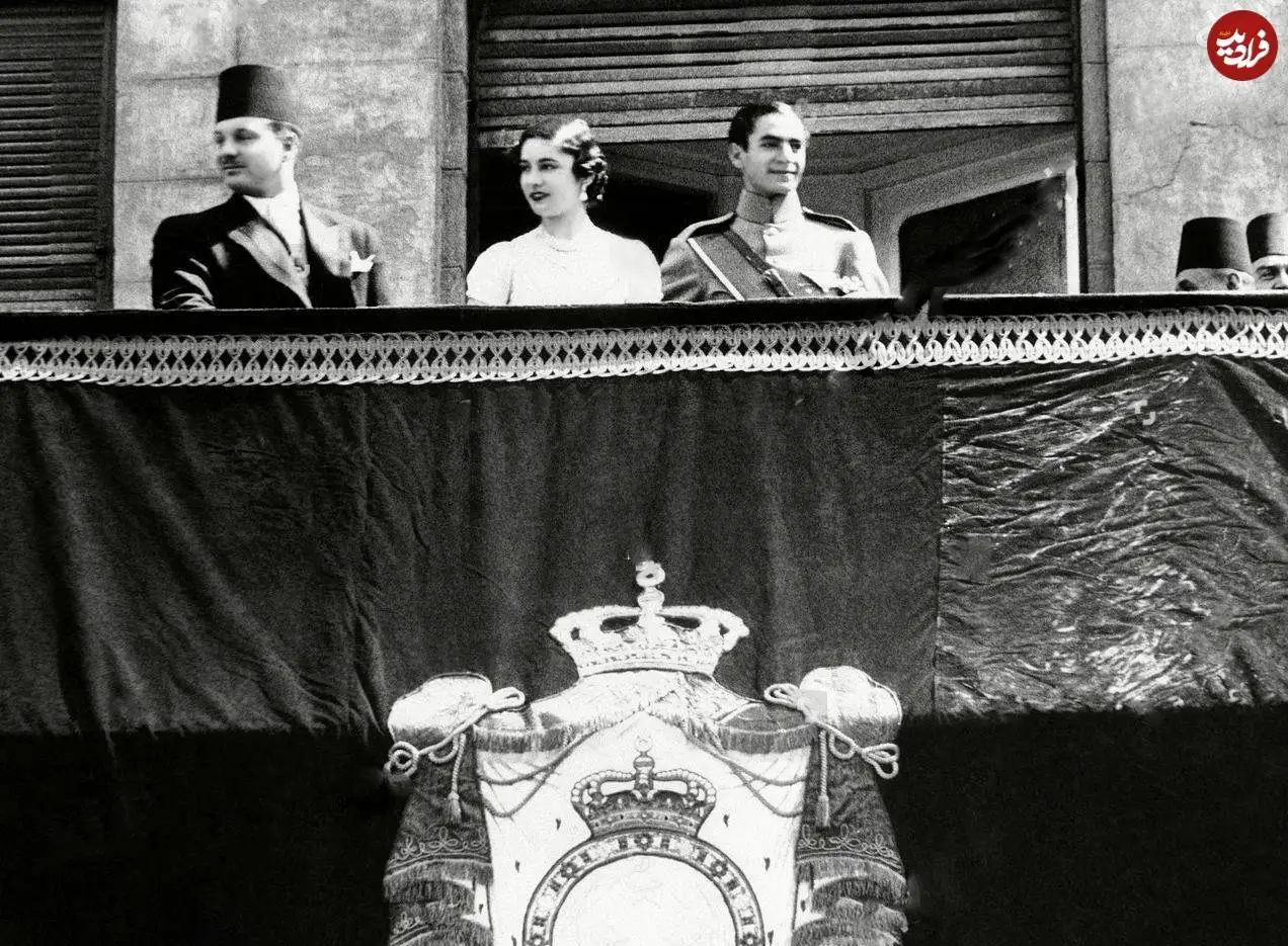 تصویر؛ «پادشاه مصر در مراسم ازدواج محمدرضا پهلوی و فوزیه»؛ سال 1317