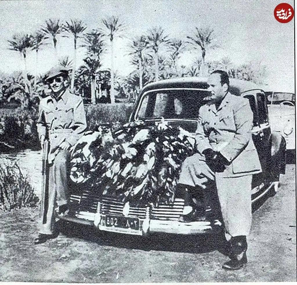 عکس؛ سفر در زمان؛ «ملک فاروق، پادشاه مصر و برادر فوزیه بعد شکار»؛ دهه 1320