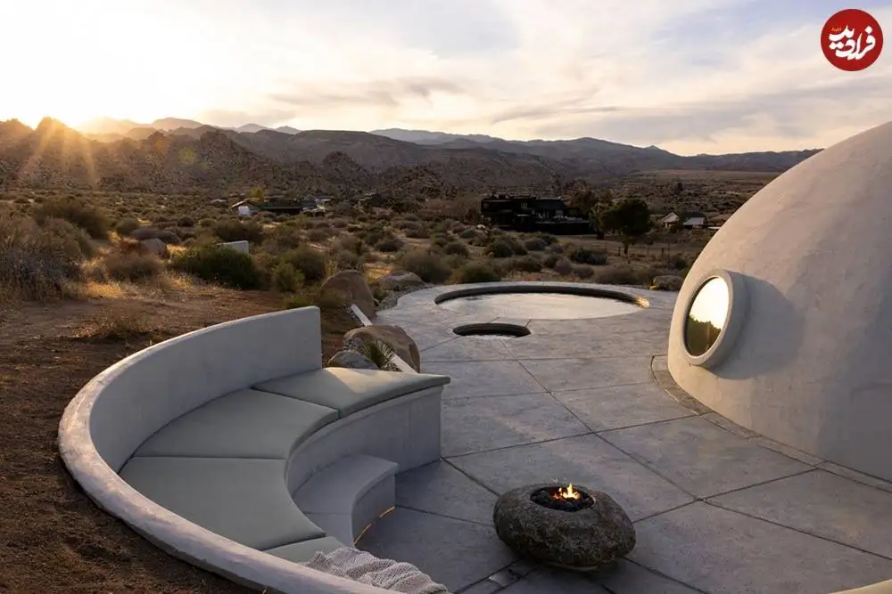 تصاویر؛ طراحی منحصر به فرد یک خانۀ «گنبدی» مدرن در بیابان