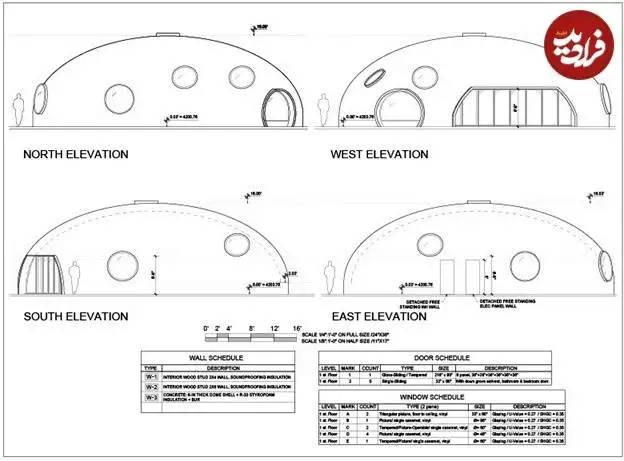 تصاویر؛ طراحی منحصر به فرد یک خانۀ «گنبدی» مدرن در بیابان