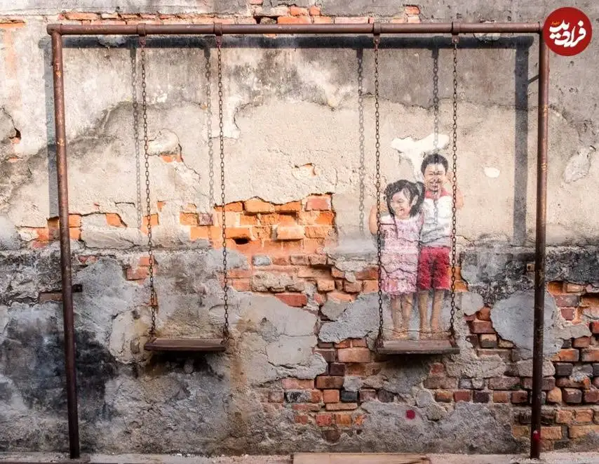 تصاویر؛ هنر خیابانی؛ شهری در مالزی که به خاطر نقاشی های دیواری اش معروف شده است