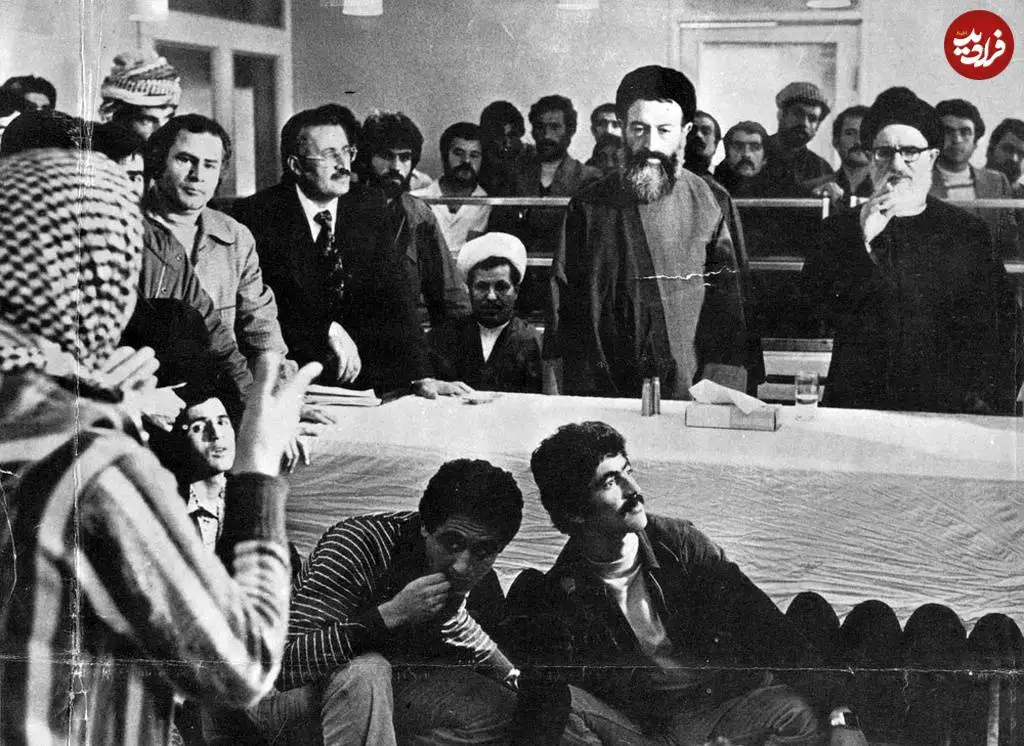 عکس؛ سفر در تاریخ؛ «طالقانی، بهشتی و هاشمی رفسنجانی» در سنندج؛ سال 58