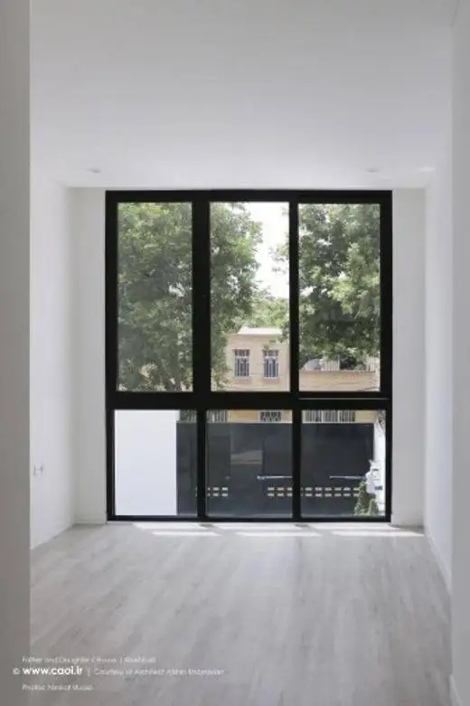 تصاویر؛ خانه پدر و دختر؛ معماری زیبای این سازه مشهدی با آینده نگری برای فرزند
