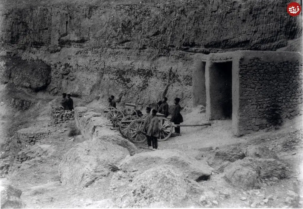 عکس؛ سفر به تاریخ؛ یک «توپخانه» ایرانی در زمان قاجار در مرز ایران و روسیه