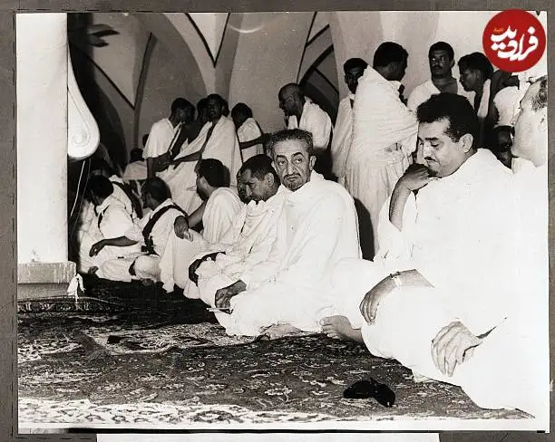 عکس؛ سفر در زمان؛ «ملک فیصل، پادشاه سوم عربستان در مراسم حج»؛ سال 1346