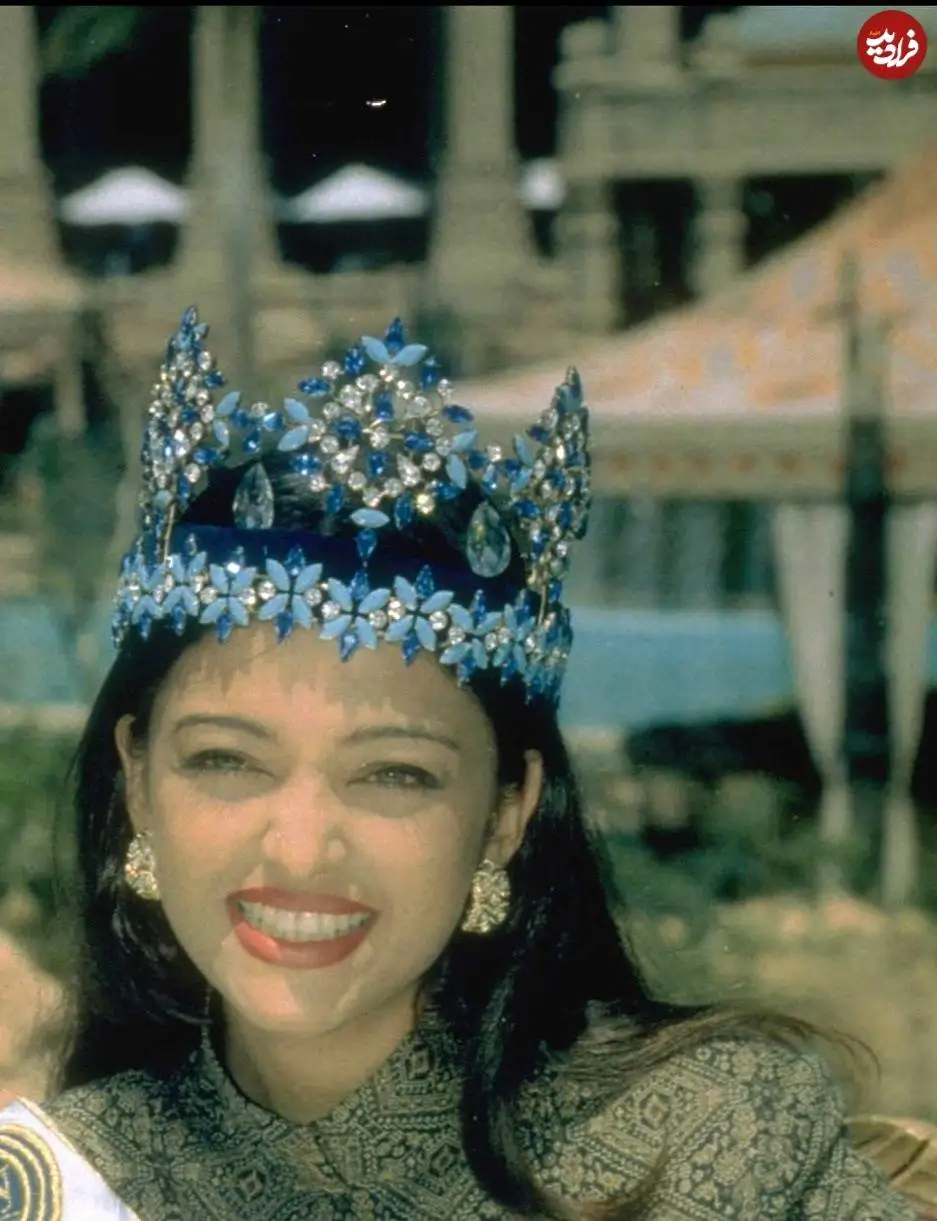 عکس؛ سفر در زمان؛ شکل و شمایل خاص «آیشواریا رای در 21 سالگی»؛ سال 1374