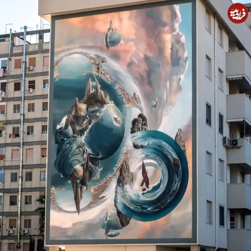 تصاویر؛ هنر خیابانی؛ شاهکارهای هنرمند ایتالیایی که خیابان ها را «سوررئال» می کنند