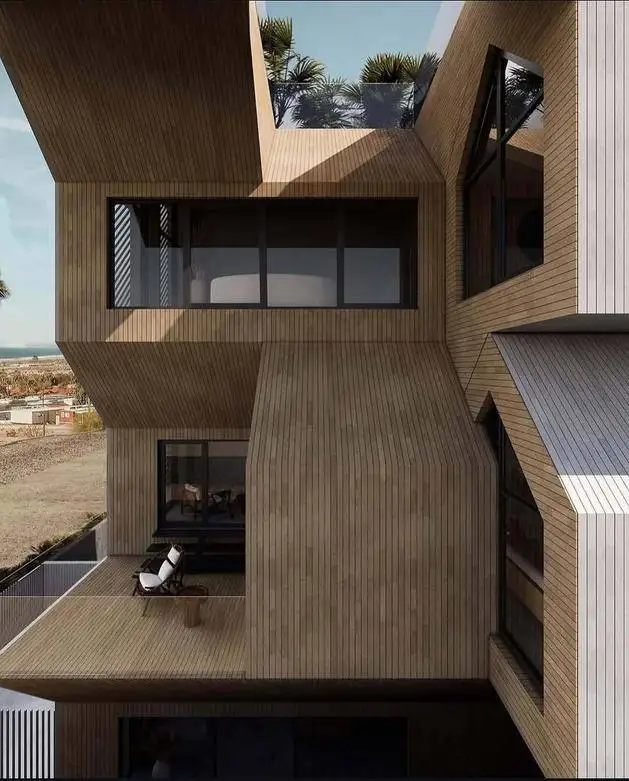 تصاویر؛ معماری فوق خلاقانه در چابهار؛ این ساختمان حس خوب محاسبات هندسی را انتقال می دهد!