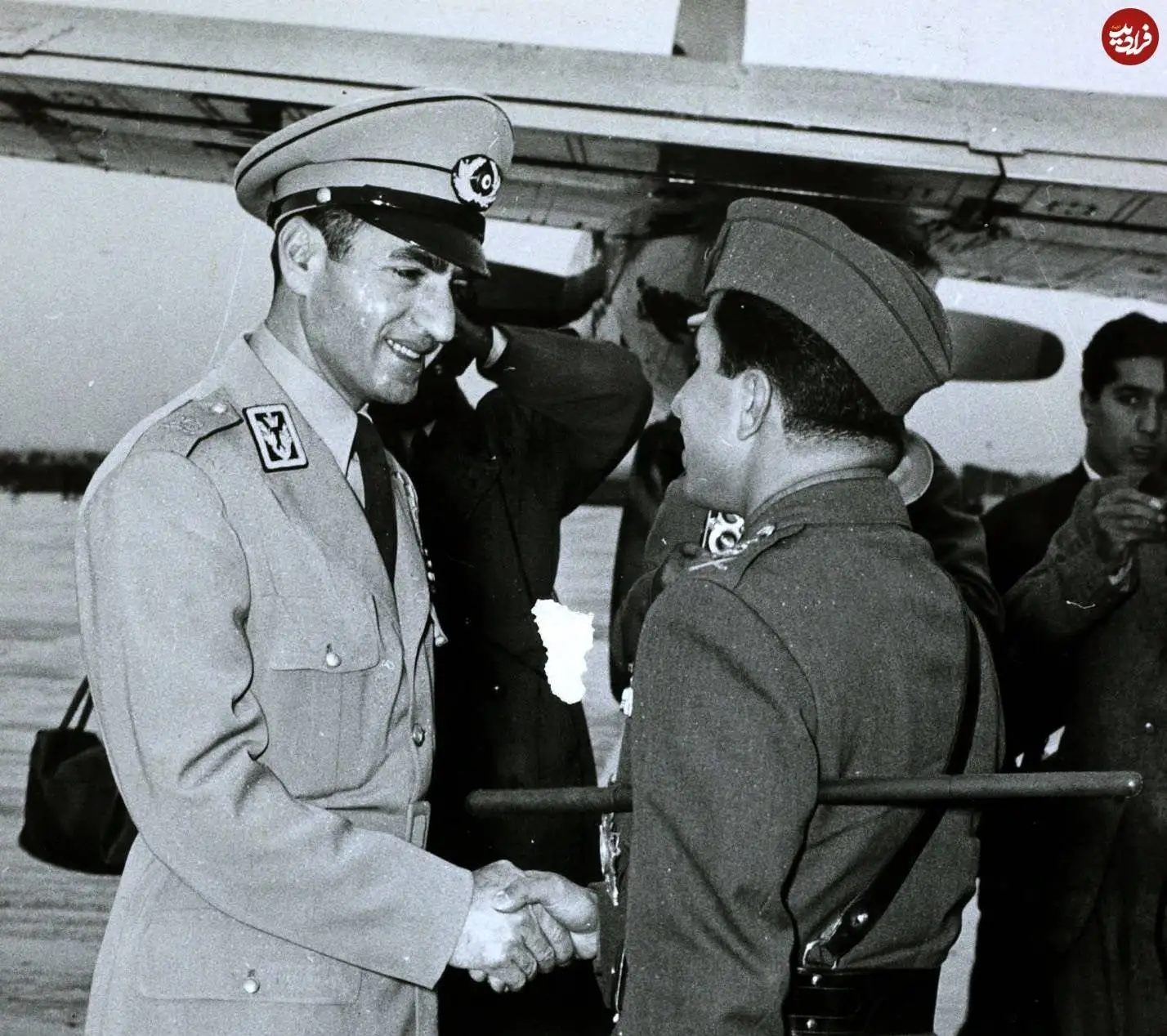 عکس؛ سفر در زمان؛ دیدار «محمدرضا پهلوی با آخرین پادشاه عراق»؛ سال 1336