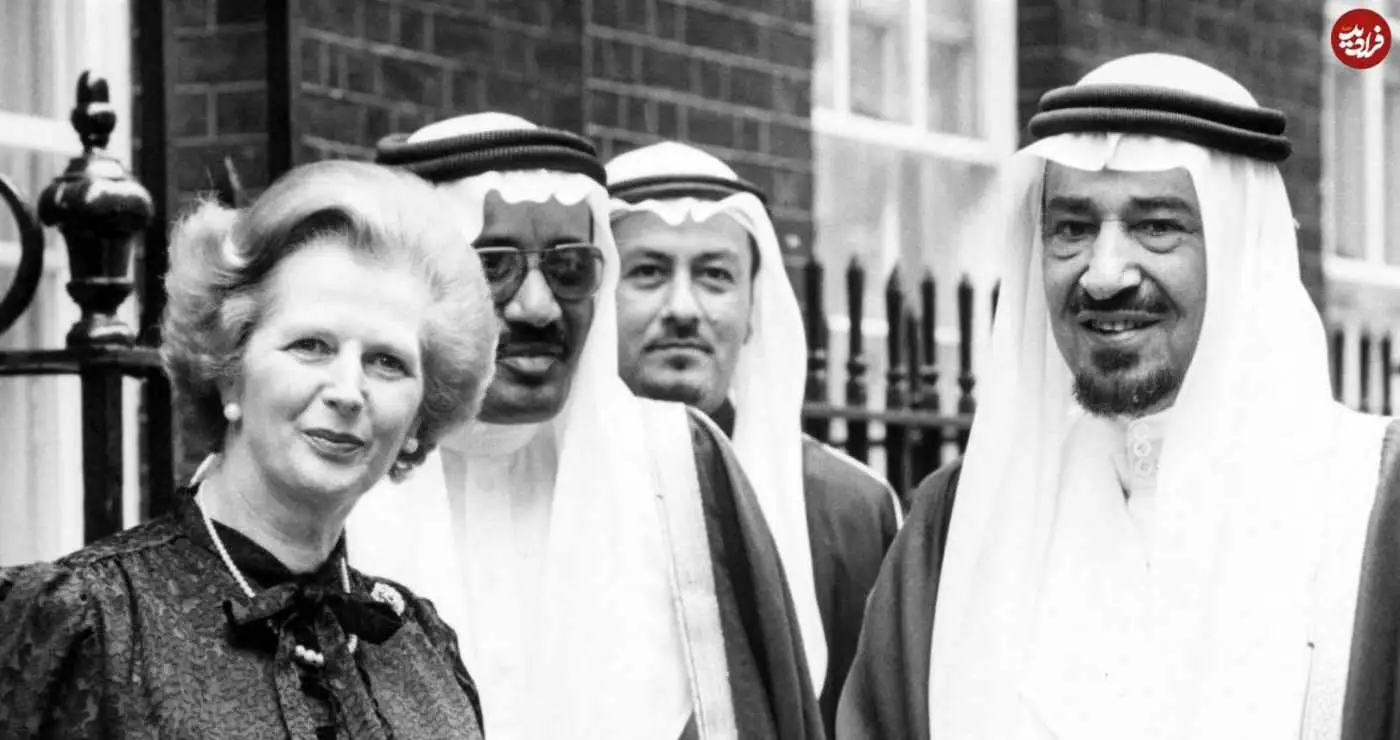 عکس؛ سفر در زمان؛ دیدار «چهارمین پادشاه عربستان با نخست وزیر انگلیس»؛ سال 1360