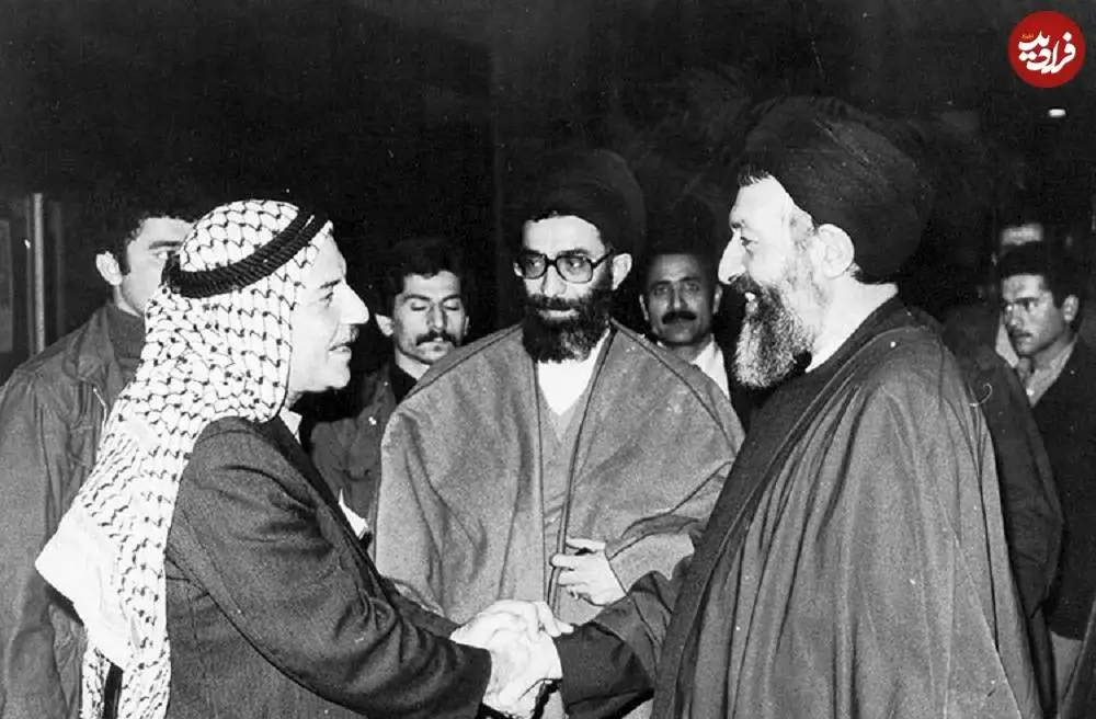 عکس؛ سفر در زمان؛ «شهید بهشتی و رهبر انقلاب» در دیدار با نماینده مراکش؛ سال 58