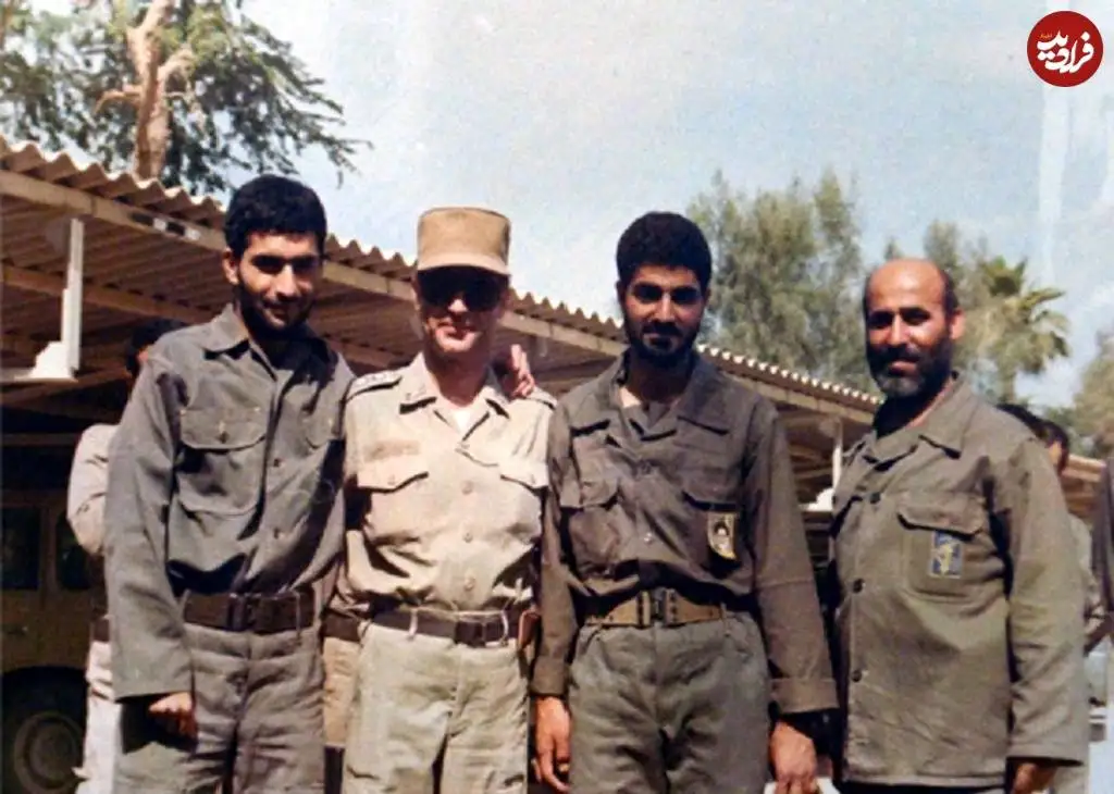 عکس؛ سفر در زمان؛ «سردار سلیمانی و حسن طهرانی مقدم» در جبهه؛ دهه 60