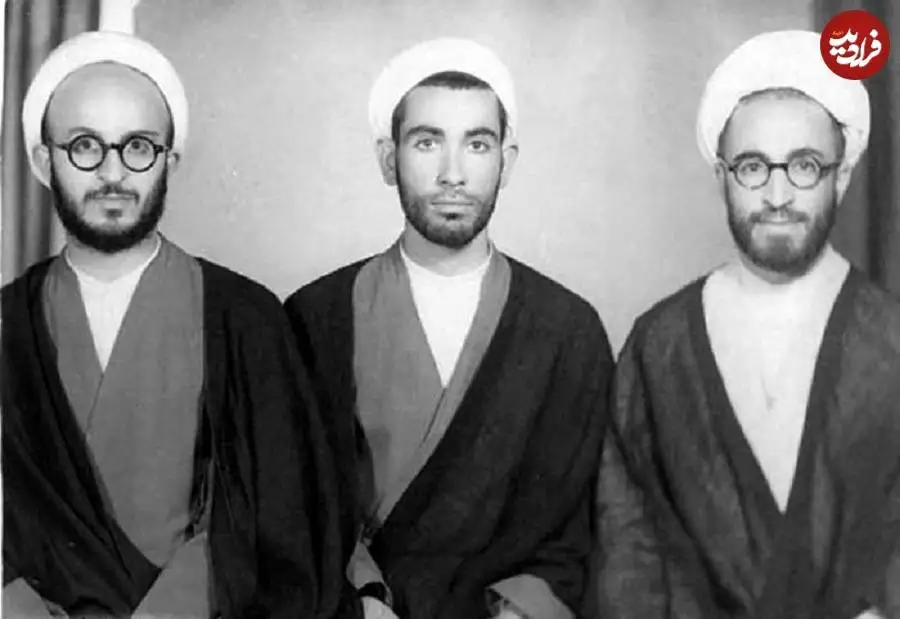 عکس؛ سفر در زمان؛ «شهید باهنر در کنار آیت الله مکارم شیرازی»؛ دهه 40