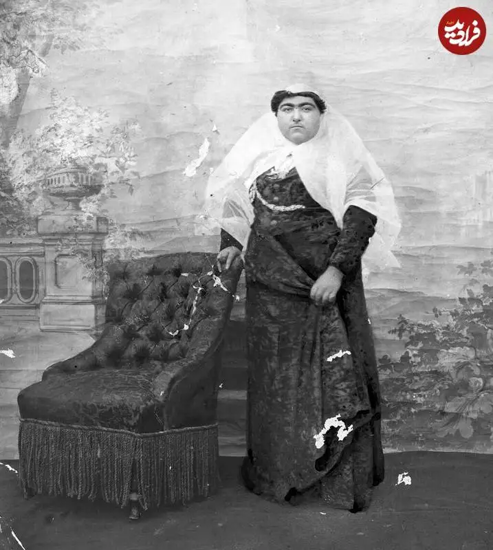 عکس؛ سفر به تاریخ؛ چهرۀ «افتخارالسلطنه، دختر ناصرالدین شاه» که «عارف قزوینی» عاشقش شده بود