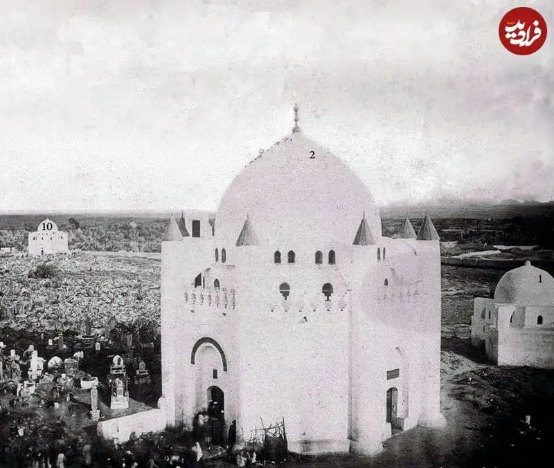 عکس؛ سفر به تاریخ؛ «بیت الاحزان حضرت فاطمه (س)» پیش از تخریب؛ 120 سال قبل