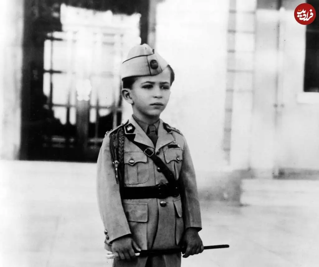عکس؛ سفر در زمان؛ «آخرین پادشاه عراق در 4 سالگی و در لباس نظامی»؛ سال 1318