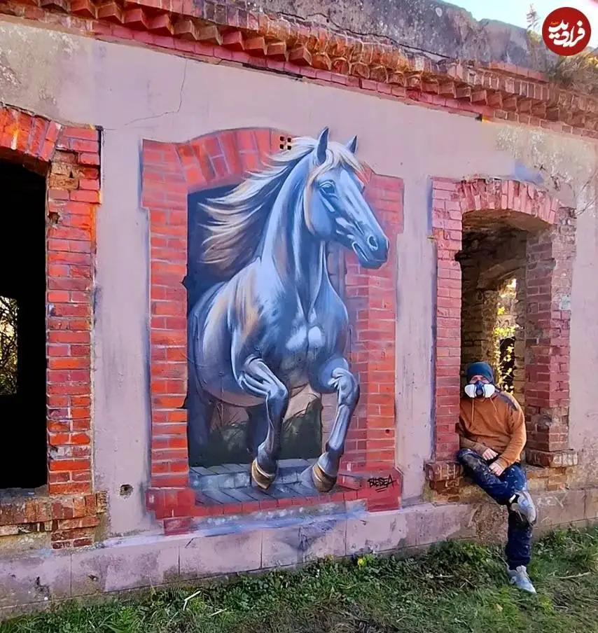 تصاویر؛ هنر خیابانی؛ آثار خلاقانه های که از «اسب ها» الهام گرفته اند