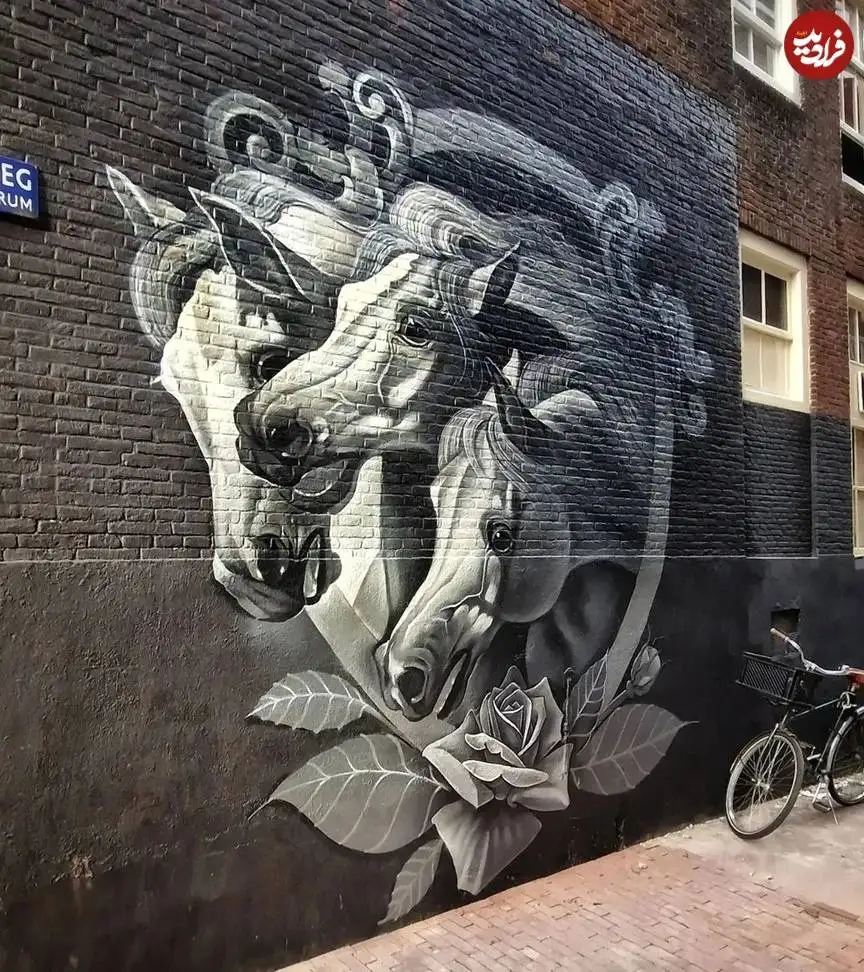 تصاویر؛ هنر خیابانی؛ آثار خلاقانه های که از «اسب ها» الهام گرفته اند