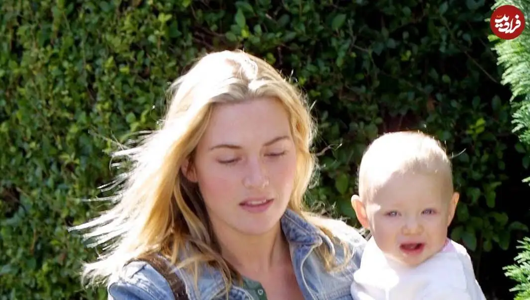 عکس؛ سفر در زمان؛ «رُز فیلم تایتانیک در کنار فرزند اول اش»؛ سال 1380