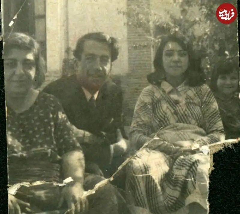 عکس؛ سفر به تاریخ؛ «توران الدوله، نوۀ ناصرالدین شاه» در 36 سالگی در کنار دختر و دامادش