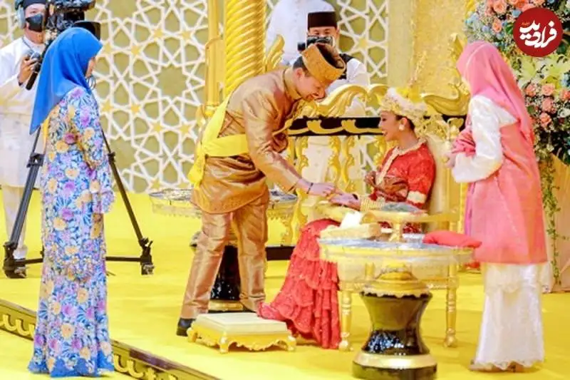 عکس؛ سفر در زمان؛ مراسم عروسی «عظیمه، شاهدخت برونئی» با پسرعمویش؛ سال 2023