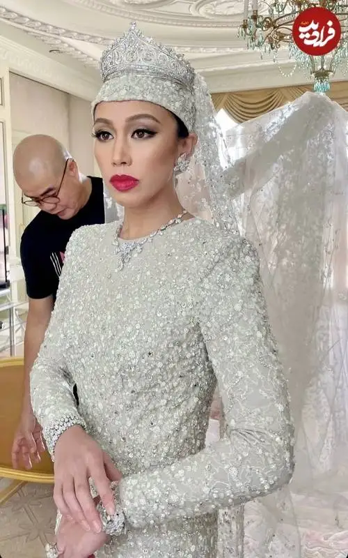 عکس؛ سفر در زمان؛ مراسم عروسی «عظیمه، شاهدخت برونئی» با پسرعمویش؛ سال 2023