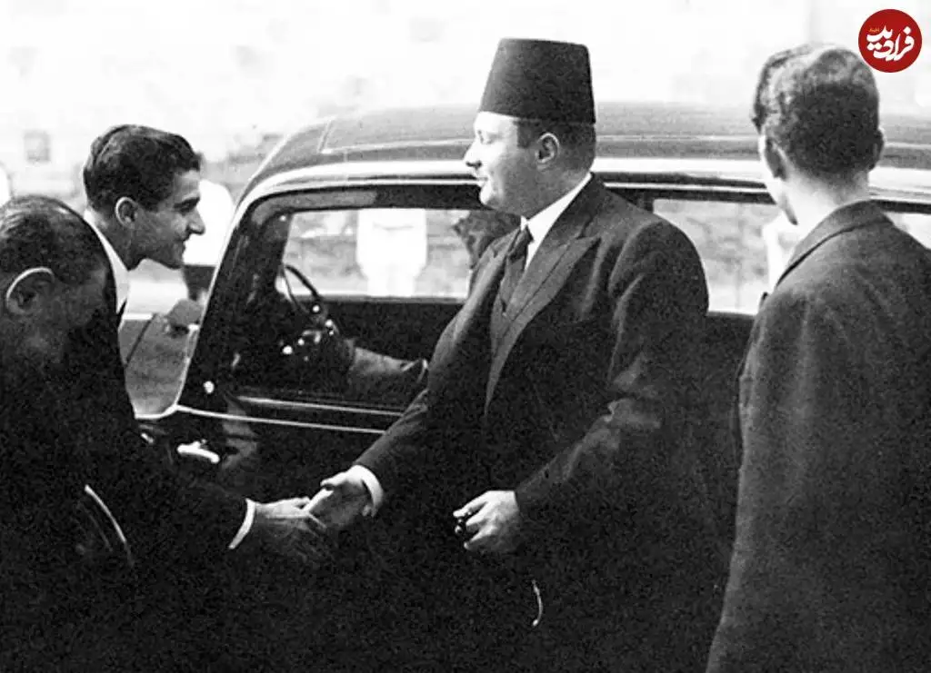 عکس؛ سفر در زمان؛ دیدار «عبدالرضا، پسر چهارم رضاخان با پادشاه مصر»؛ دهه 20