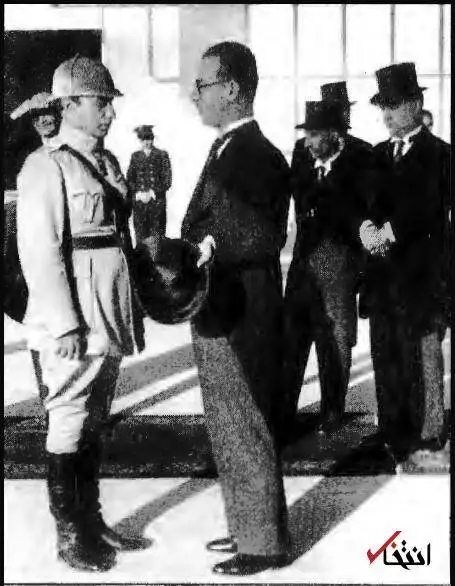 عکس؛ سفر در زمان؛ نخست وزیر رضا شاه در کنار پزشک احمدی