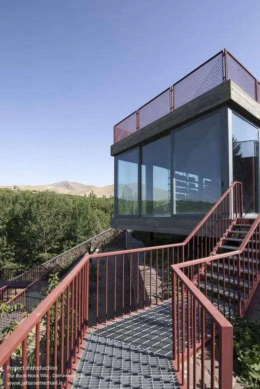 تصاویر؛ این ویلا در دماوند برای یک کتاب خوان طراحی شده است!