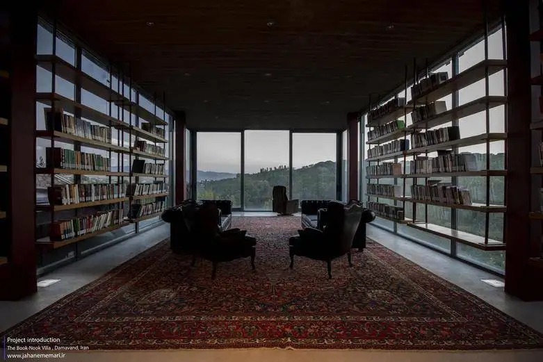 تصاویر؛ این ویلا در دماوند برای یک کتاب خوان طراحی شده است!