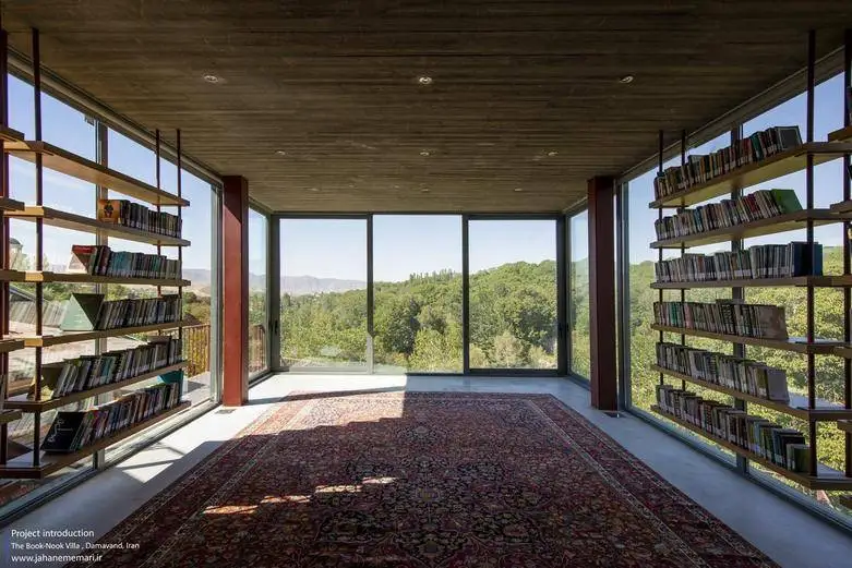 تصاویر؛ این ویلا در دماوند برای یک کتاب خوان طراحی شده است!