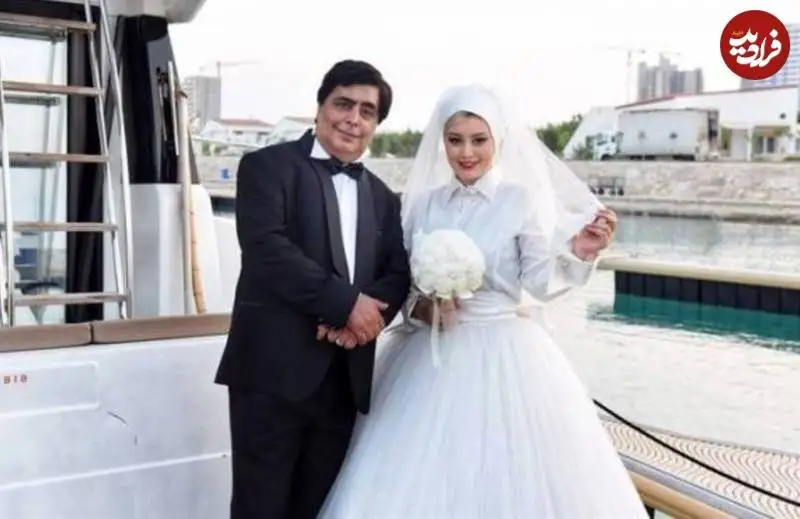 عکس؛ سفر در زمان؛ «سحر قریشی» با لباس عروس در کنار «رضا شفیعی جم»؛ سال 1397