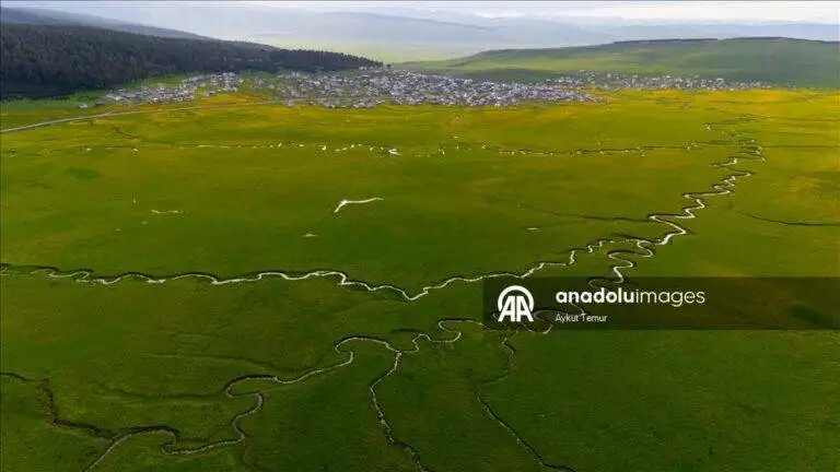 تصاویر؛ زیبایی بهاری پیچ وخم های رودخانه ها در اردهان