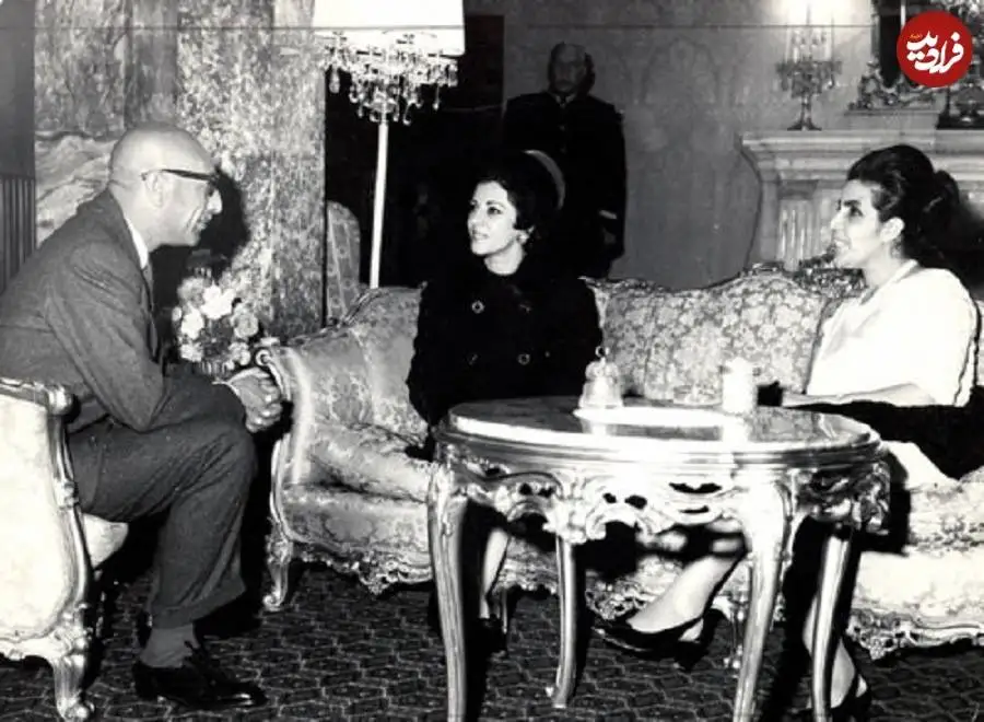 عکس؛ سفر در زمان؛ «شمس پهلوی در کنار آخرین پادشاه افغانستان و همسرش در تهران»؛ سال 42