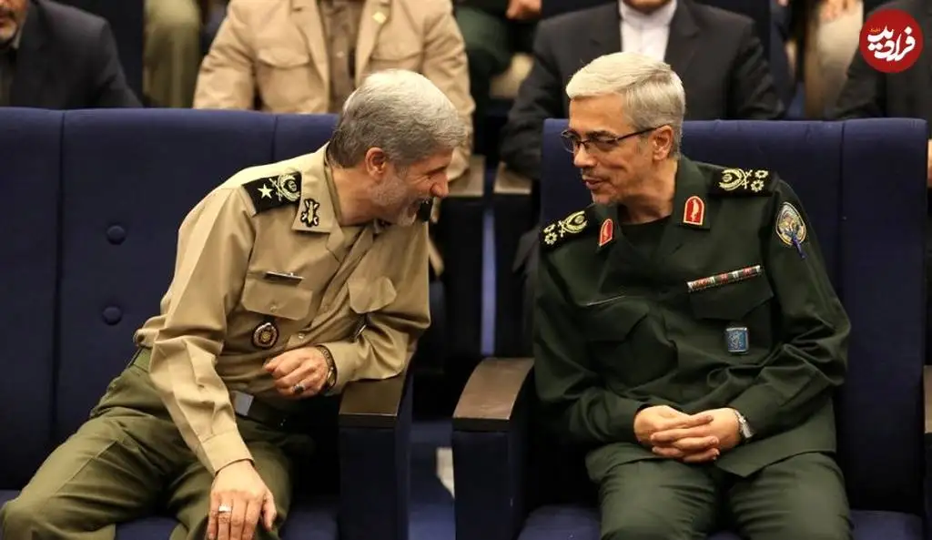 عکس؛ سفر در زمان؛ «سرلشکر باقری و امیر حاتمی» در یک مراسم نظامی؛ سال 1396