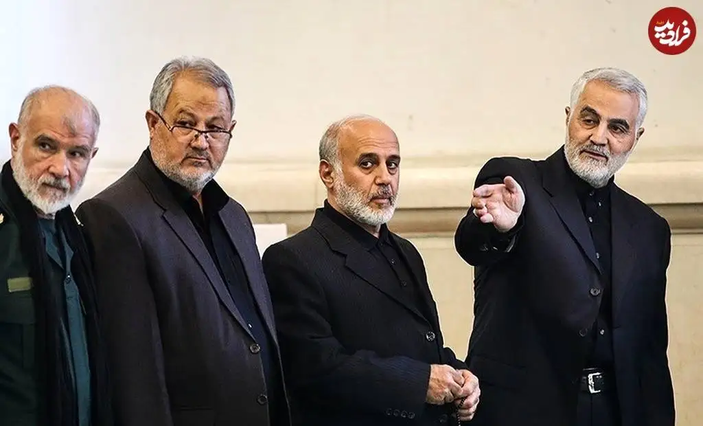 عکس؛ سفر در زمان؛ «سرلشکر رشید در یک مراسم در کنار سردار سلیمانی»؛ دهه 90