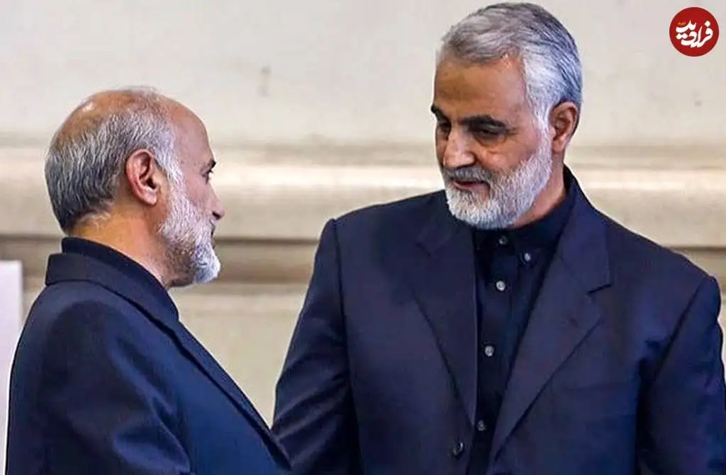 عکس؛ سفر در زمان؛ «سرلشکر رشید در یک مراسم در کنار سردار سلیمانی»؛ دهه 90