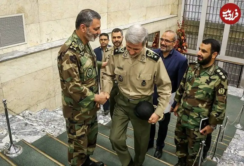 عکس؛ سفر به تاریخ؛ امیر موسوی و امیر حاتمی، دو فرماندۀ ارتش در کنار هم؛ سال 1396