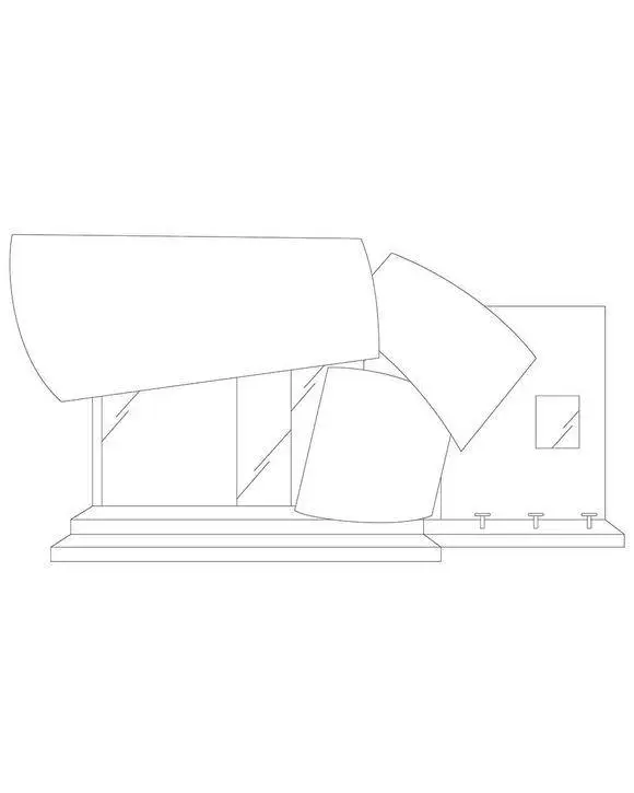 تصاویر؛ معماری یک کافه 60 متری با صفحات فولادی سقوط کرده 