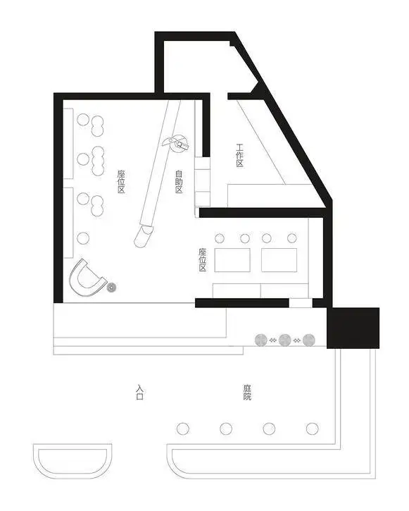 تصاویر؛ معماری یک کافه 60 متری با صفحات فولادی سقوط کرده 