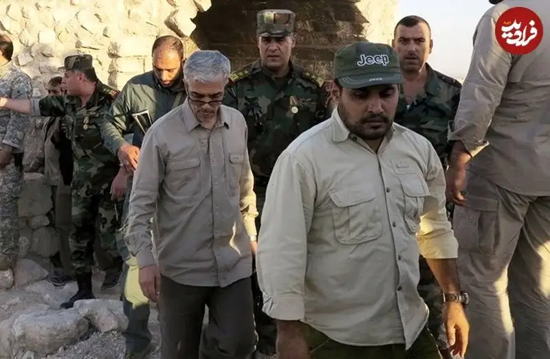 عکس؛ سفر به تاریخ؛ «سرلشکر باقری» در شهر حلب سوریه در زمان جنگ با داعش؛ سال 96